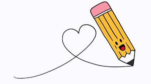 pencil and heart
